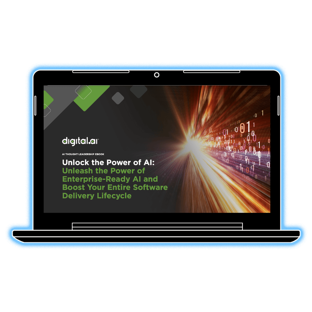 Unlock the power of AI: glowing laptop