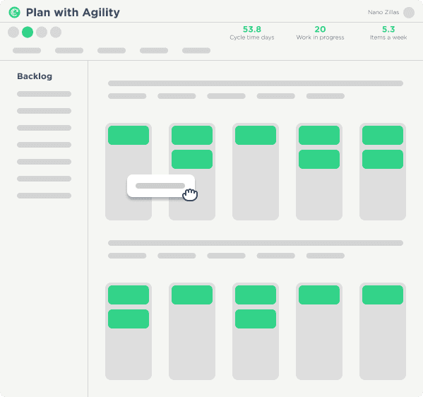 Agility animated UI